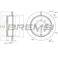 CD7799V.JPG Disco Freno Posteriore 92198500 Toyota Land Cruiser 200 Ventilato