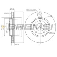 Disco Freno Anteriore 09b64710 Mitsubishi Lancer Viii
