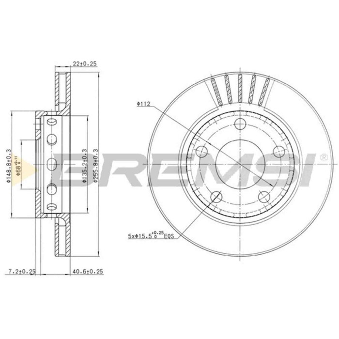 CD7887V.JPG Disco Freno Posteriore 92174203 Audi A4 A4 Avant Volkswagen Passat Passat Variant Ventilato