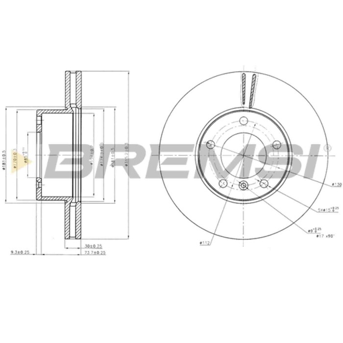 CD7891V.JPG Disco Freno Anteriore 92044500 Mercedes-benz Classe G Classe G Cabrio Puch G-modell Ventilato