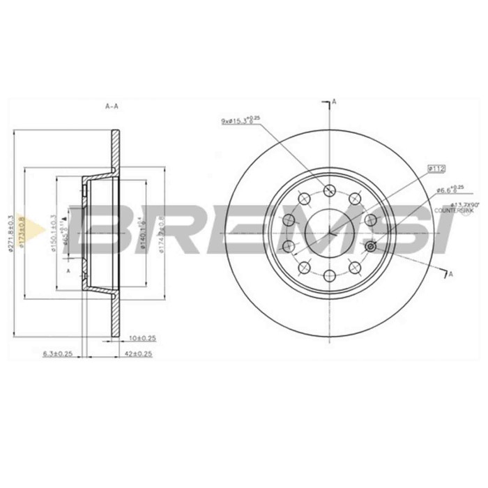 CD7895S.JPG Disco Freno Posteriore 92224900 Audi A1 (8x1 8xk)