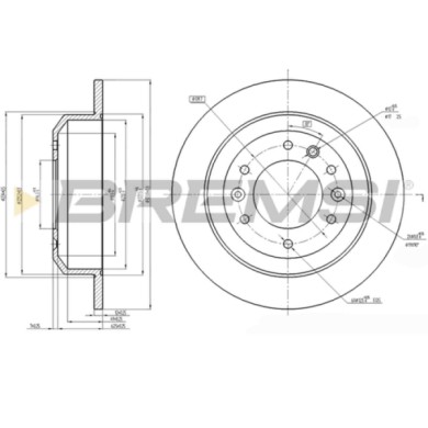 CD7901S.JPG Disco Freno Posteriore 92161800 Kia Carnival/grand Carnival Iii Pieno