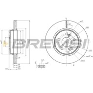 CD7907V.JPG Disco Freno Posteriore 92064200 Mercedes-benz Classe E Sl 124 Tre Volumi Ventilato