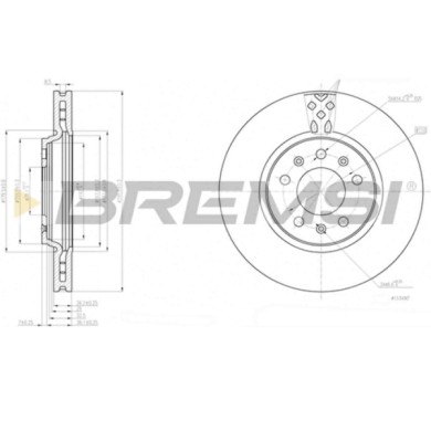 CD7942V.JPG Disco Freno Anteriore 92270605 Opel Gt Cabriolet Ventilato