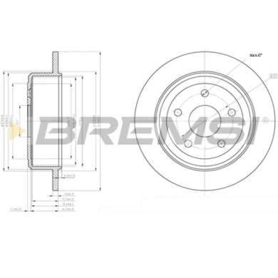 CD7958S.JPG Disco Freno Posteriore 92227700 Jeep Wrangler Iii Nero