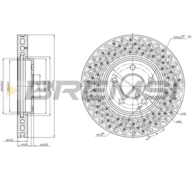 CD7962V.JPG Disco Freno Anteriore 92124000 Mercedes-benz Classe S Ventilato