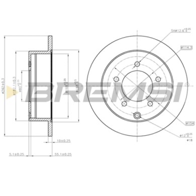 CD7986S.JPG Disco Freno Posteriore 92227403 Mitsubishi Lancer Viii Sportback Lancer Viii Nero