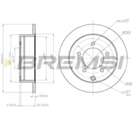 CD7986S.JPG Disco Freno Posteriore 92227403 Mitsubishi Lancer Viii Sportback Lancer Viii Nero