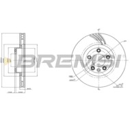 CD8019VRD.JPG Disco Freno Anteriore 92219605 Porsche Cayenne Volkswagen Touareg