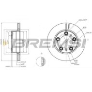 CD8023V.JPG Disco Freno Posteriore 92088903 Porsche Boxster Ventilato