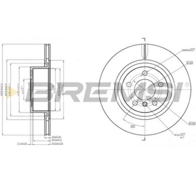 CD8038V.JPG Disco Freno Posteriore 92256303 Bmw X3 X4 Nero