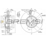CD8043VLS.jpg Disco Freno Anteriore 92253725 Bmw 5 5 Gran Turismo 5 Touring 6 Cabriolet 6 Coupé 6 Gran Coupé 7 Ventilato