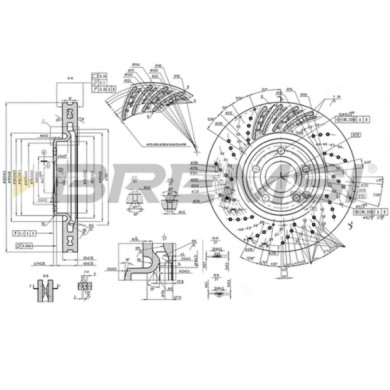 CD8054V.JPG Disco Freno Anteriore 92277705 Mercedes-benz Cls Cls Shooting Brake Ventilato