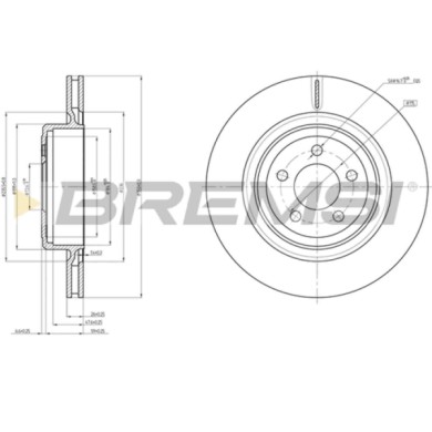 CD8066V.JPG Disco Freno Posteriore 92235503 Chrysler 300 C 300 C Touring Ventilato