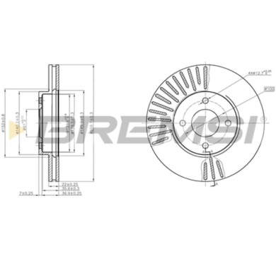 CD8068V.JPG Disco Freno Anteriore 92239903 Nissan Micra Iv Note Nero