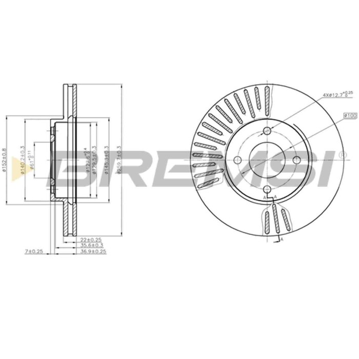 CD8068V.JPG Disco Freno Anteriore 92239903 Nissan Micra Iv Note Nero