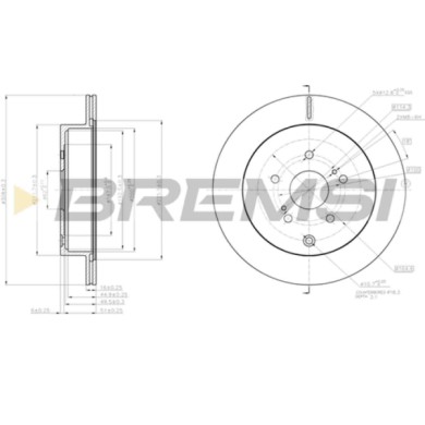 CD8072V.JPG Disco Freno Posteriore 92222200 Suzuki Grand Vitara Ii Nero