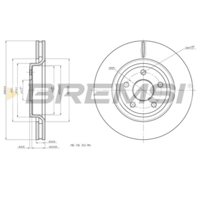 CD8097V.JPG Disco Freno Anteriore 92272200 Jeep Grand Cherokee Iv Nero