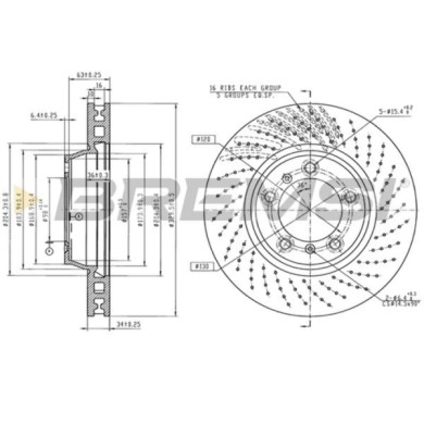 CD8118VRD.jpg Disco Freno Anteriore Porsche 911
