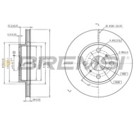 Disco Freno Anteriore 92114600 Toyota Paseo Cabriolet Paseo Coupé Ventilato