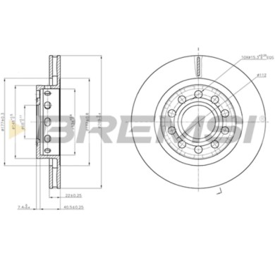 CD8181V.JPG Disco Freno Posteriore 92176903 Audi A6 A6 Avant Allroad Ventilato
