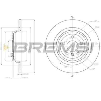 CD8204S.JPG Disco Freno Posteriore 92277405 Mercedes-benz Classe M Gle Gle Coupé Pieno
