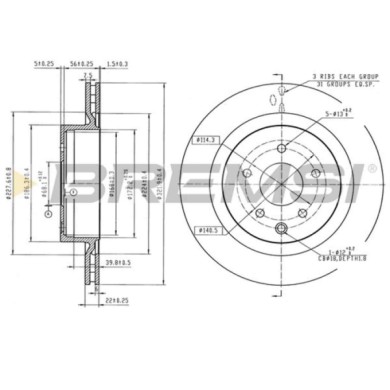 CD8240V.jpg Disco Freno Posteriore 92203603 Nissan 350 Z Coupé 350 Z Roadster Autoventilato