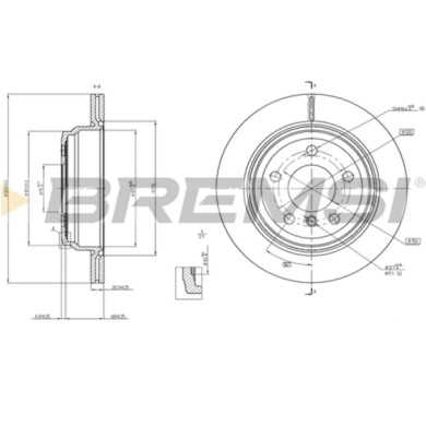 CD8313V.JPG Disco Freno Posteriore 92239703 Bmw 3 (f30 F80)
