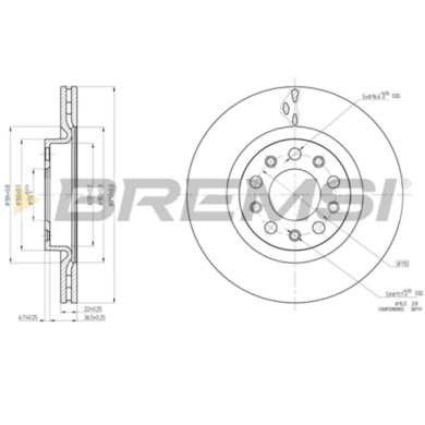 CD8556V.JPG Disco Freno Posteriore 92221103 Alfa Romeo Giulia Stelvio Nero