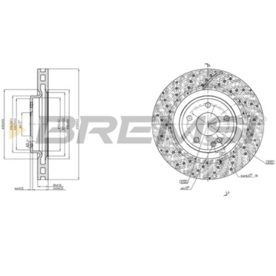 CD8559V.JPG Disco Freno Anteriore 92262103 Mercedes-benz Cla Coupé Cla Shooting Brake Classe A Classe B Classe Gla Ventilato
