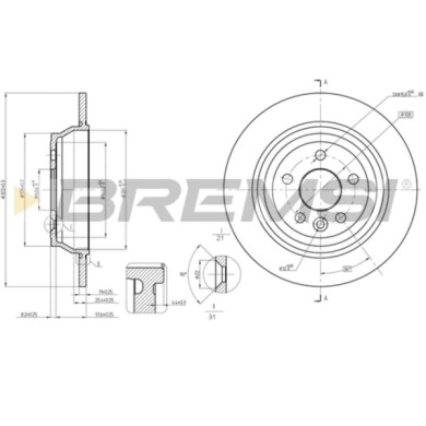 CD8607S.JPG Disco Freno Posteriore 92283003 Land Rover Freelander 2 Pieno
