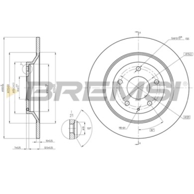 CD8609S.JPG Disco Freno Posteriore 92242703 Mazda Cx-5 Nero