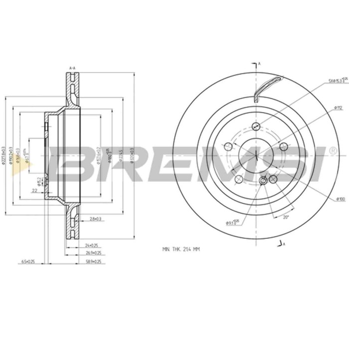 CD8611V.JPG Disco Freno Posteriore 92233705 Mercedes-benz Classe E Classe E T-model Cls Cls Shooting Brake Autoventilato