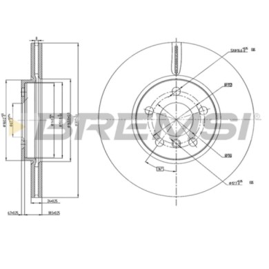 CD8637V.JPG Disco Freno Anteriore 92283603 Bmw 1 (f40) Ventilato