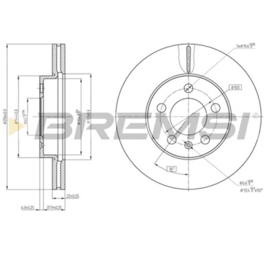 CD8663V.JPG Disco Freno Anteriore 92303803 Audi A1 City Carver A1 Sportback Skoda Kamiq Scala Seat Arona Ibiza V Volkswagen Polo