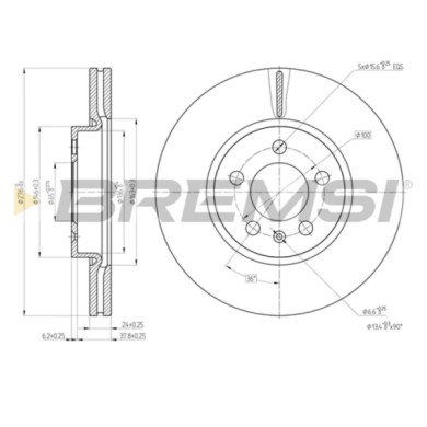 CD8664V.JPG Disco Freno Anteriore 92313703 Audi A1 City Carver (gbh) Ventilato