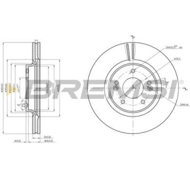CD8680V.JPG Disco Freno Anteriore 92292203 Hyundai Tucson (tl Tle)