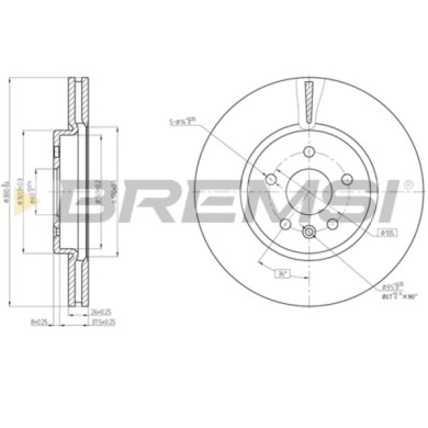 CD8684V.JPG Disco Freno Anteriore 92277203 Opel Astra K Sports Tourer Astra K Ventilato