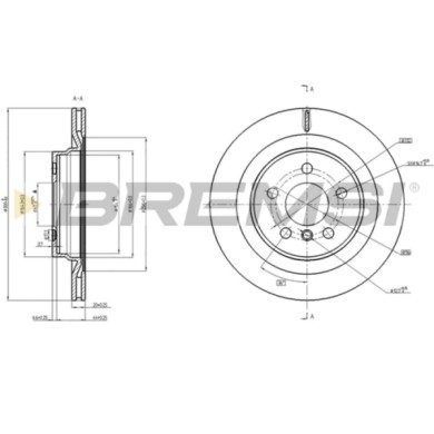 CD8763V.JPG Disco Freno Posteriore 92274503 Bmw 1 (f40)