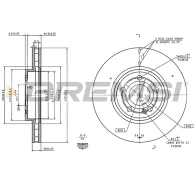 CD8994V.jpg Disco Freno Anteriore 09e02211 Mercedes-benz Classe A