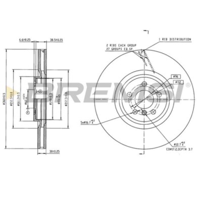CD9020V.jpg Disco Freno Anteriore 92303405 Ford Focus Iv