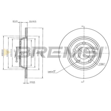 CD9022S.jpg Disco Freno Posteriore 92303503 Ford Focus Iv