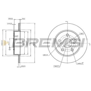 CD9028S.jpg Disco Freno Posteriore 92321103 Suzuki Swace (amz) Pieno