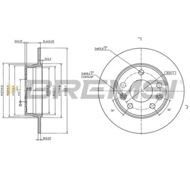 CD9045S.jpg Disco Freno Posteriore Renault Megane Iv 2 Volumi/coda Spiovente