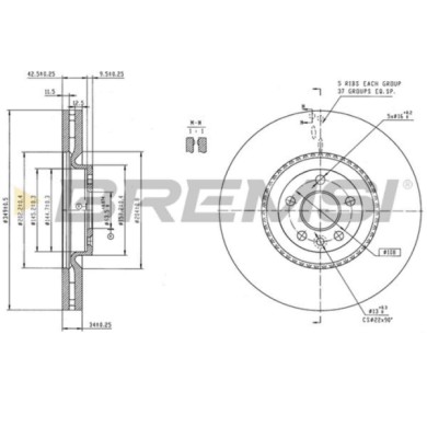 CD9051V.jpg Disco Freno Anteriore 09c49211 Land Rover Range Rover Evoque Van