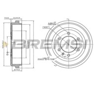 Tamburo Freno Posteriore Isuzu D-max I Cr5685 8973605050 Bremsi