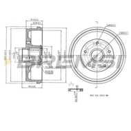 Tamburo Freno Posteriore Dacia Duster Cr5732 432007075r Verniciato Bremsi