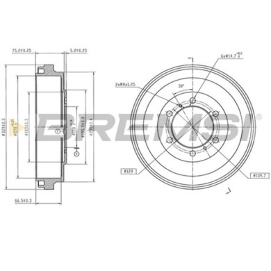CR5784.jpg Tamburo Freno Posteriore Toyota Hiace Iv Furgonato Cr5784 42431-26120 Verniciato Bremsi