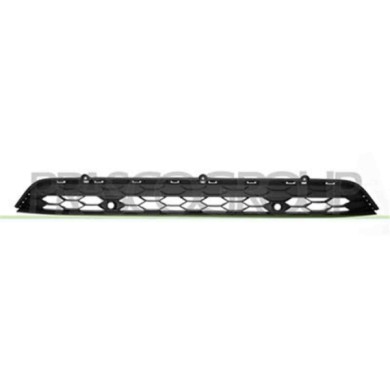 VG8102122_1.JPG Griglia Centrale Paraurti Nera Con Fori Pdc+supporti Per Volkswagen Tiguan Dal 2016 Al 2020