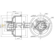 Tamburo Freno Posteriore Kia K2500 Cr5851 0k60b-26-251a Bremsi